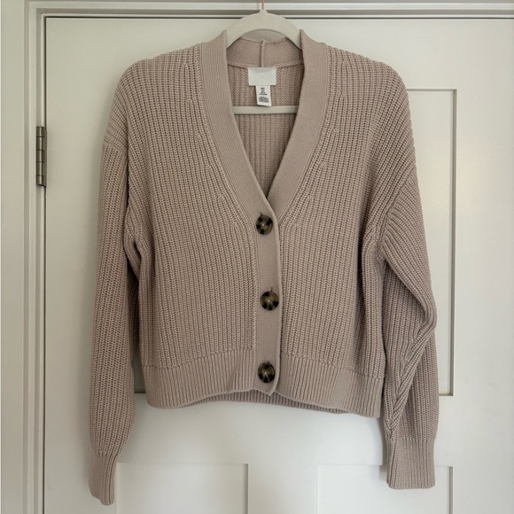 H&M Rib Knit Cardigan Size SM - Picture 2 of 5
